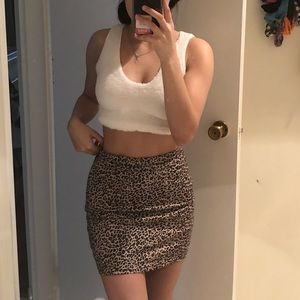 Cheetah print skirt!
